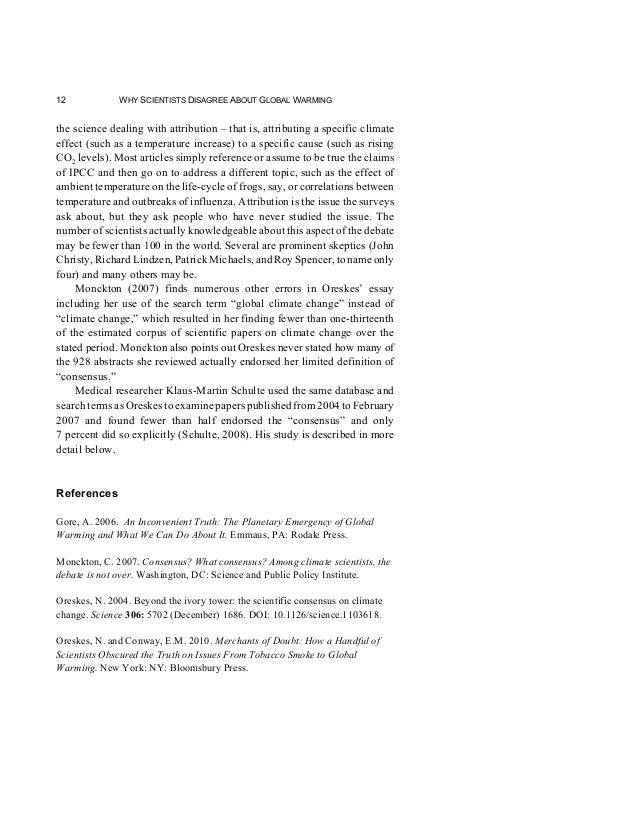 Book Why Scientists Disagree About Global Warming