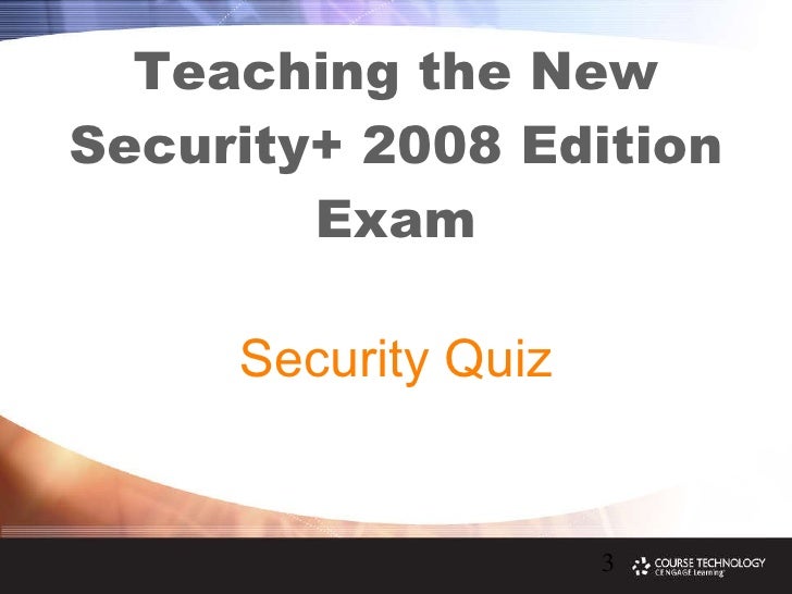 Why Security Plus 2008 Exam