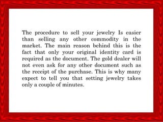 Why Selling Gold Is The Best Decision? | PPT