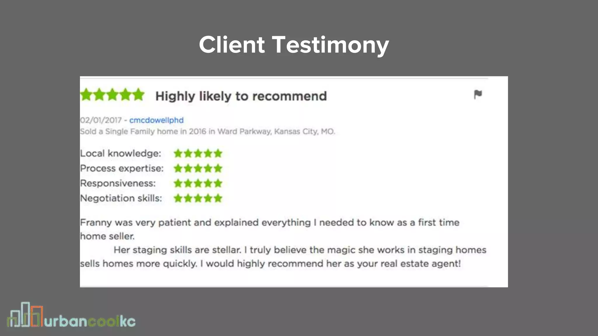 Client Testimony
 