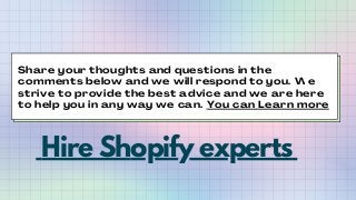 Share your thoughts and questions in the
comments below and we will respond to you. We
strive to provide the best advice a...