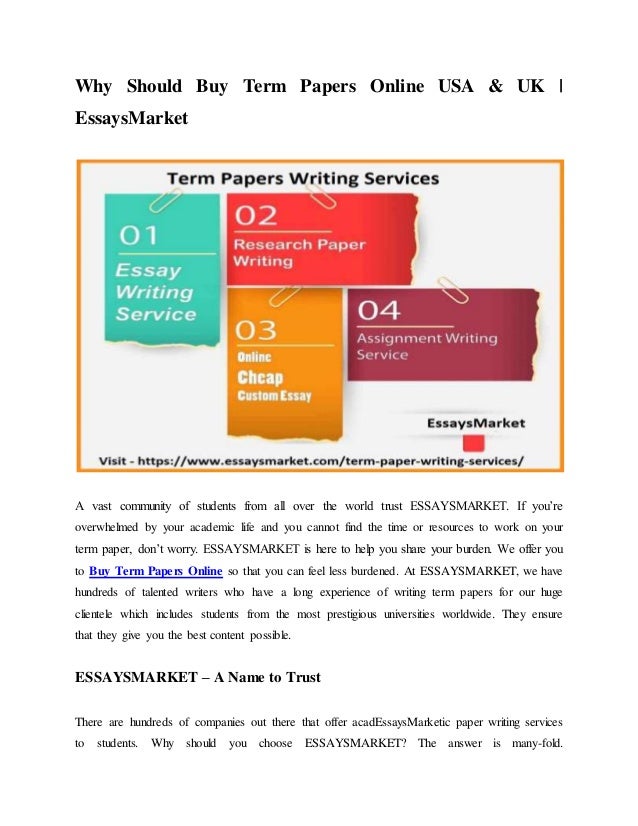 Term papers for sale online uk