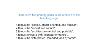 Why should i learn java | PPT