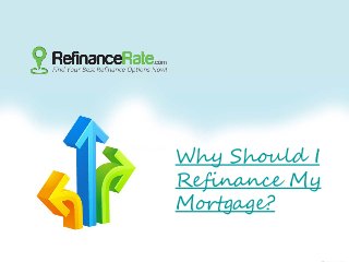 Why Should I
Refinance My
Mortgage?
 