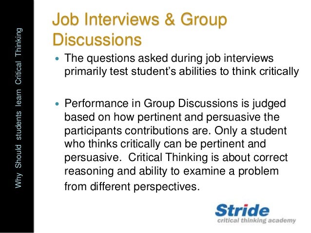 interview questions critical thinking