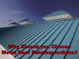 Why Should you Choose
Metal Roof Painting Indiana?
 