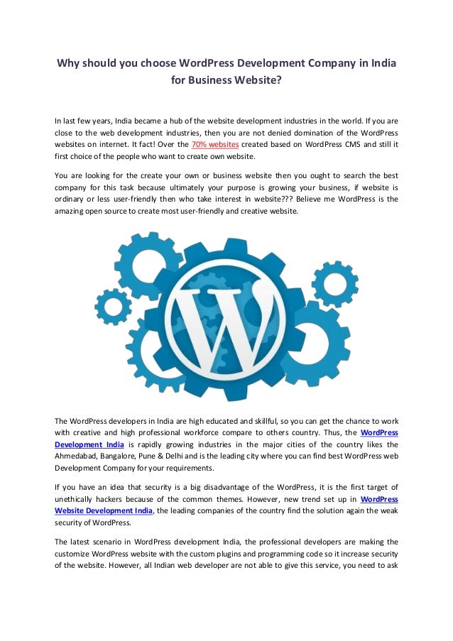 Why Press Shouldnt Be Your Source For >> Why Should You Choose Word Press Development Company In India Why Press Shouldnt Be Your Source For >> Why Should You Choose Word Press Development Company In India