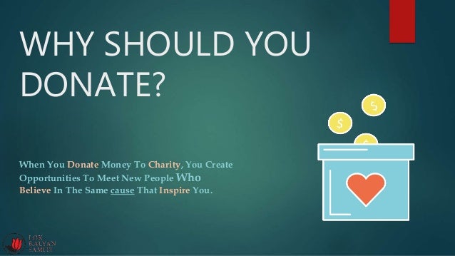 How To Donate And Why