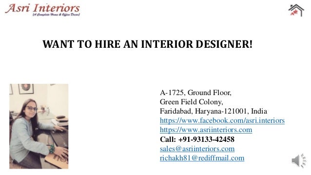 Why Should You Hire An Interior Designer By Asri Interiors