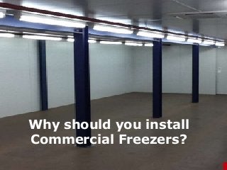 Why should you install
Commercial Freezers?
 