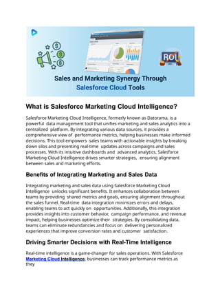 Top Benefits of Using Salesforce Sales Cloud for Your Sales Team | PPTX