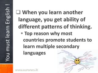 Why should you learn English | PPTX