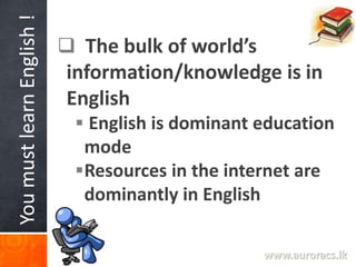 Why should you learn English | PPTX