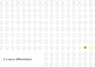 It is about differentiation	

 