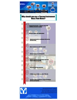 Why should you use a thermal mass flow meter | PDF