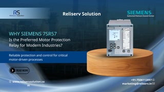 Why Siemens 7SR57 Is the Preferred Motor Protection Relay for Modern ...