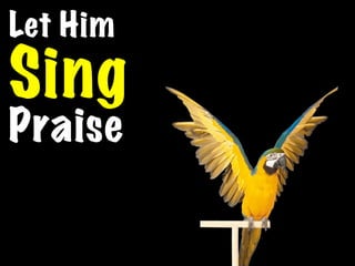 Let Him
Sing
Praise
 