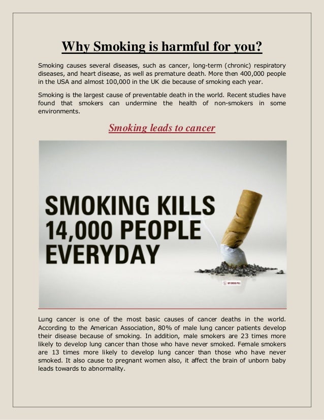 smoking cigarettes is harmful to your health essay