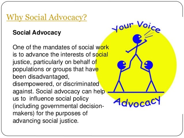 what is advocacy in social work