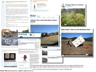 Tweet This : @LeslieBradshaw | @JESS3 | @BradshawPinot 