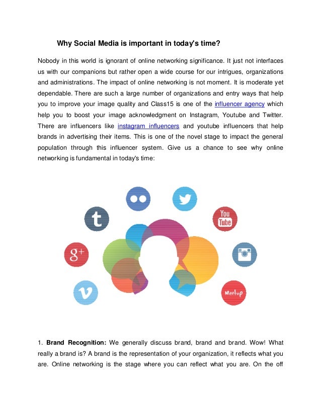 Why social media is important in today