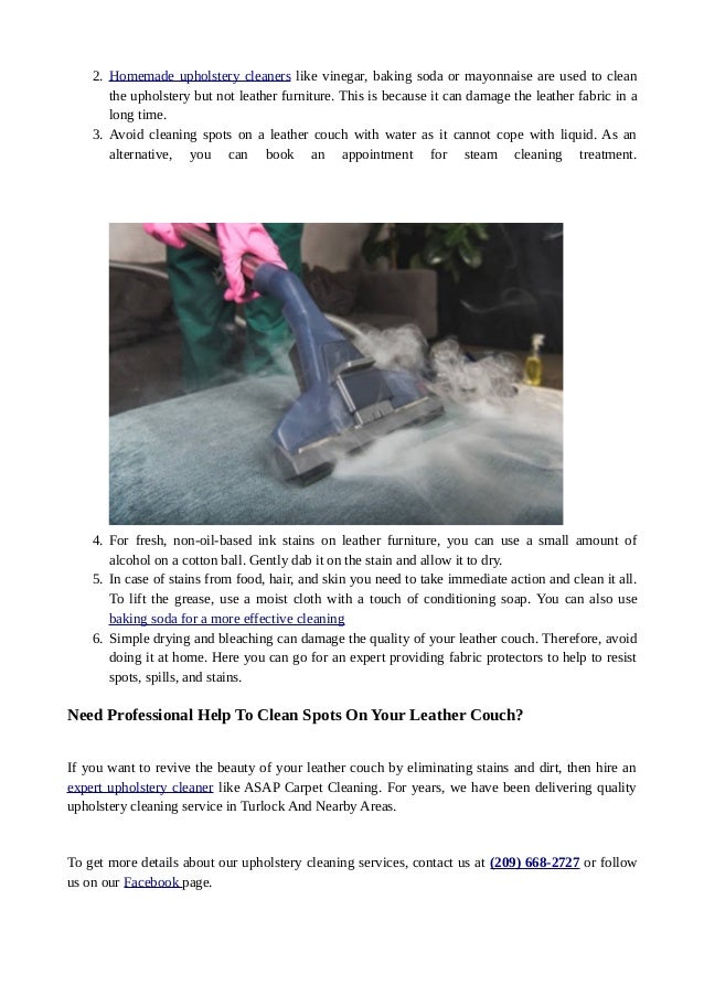 Why spots on leather couch are hard to clean?