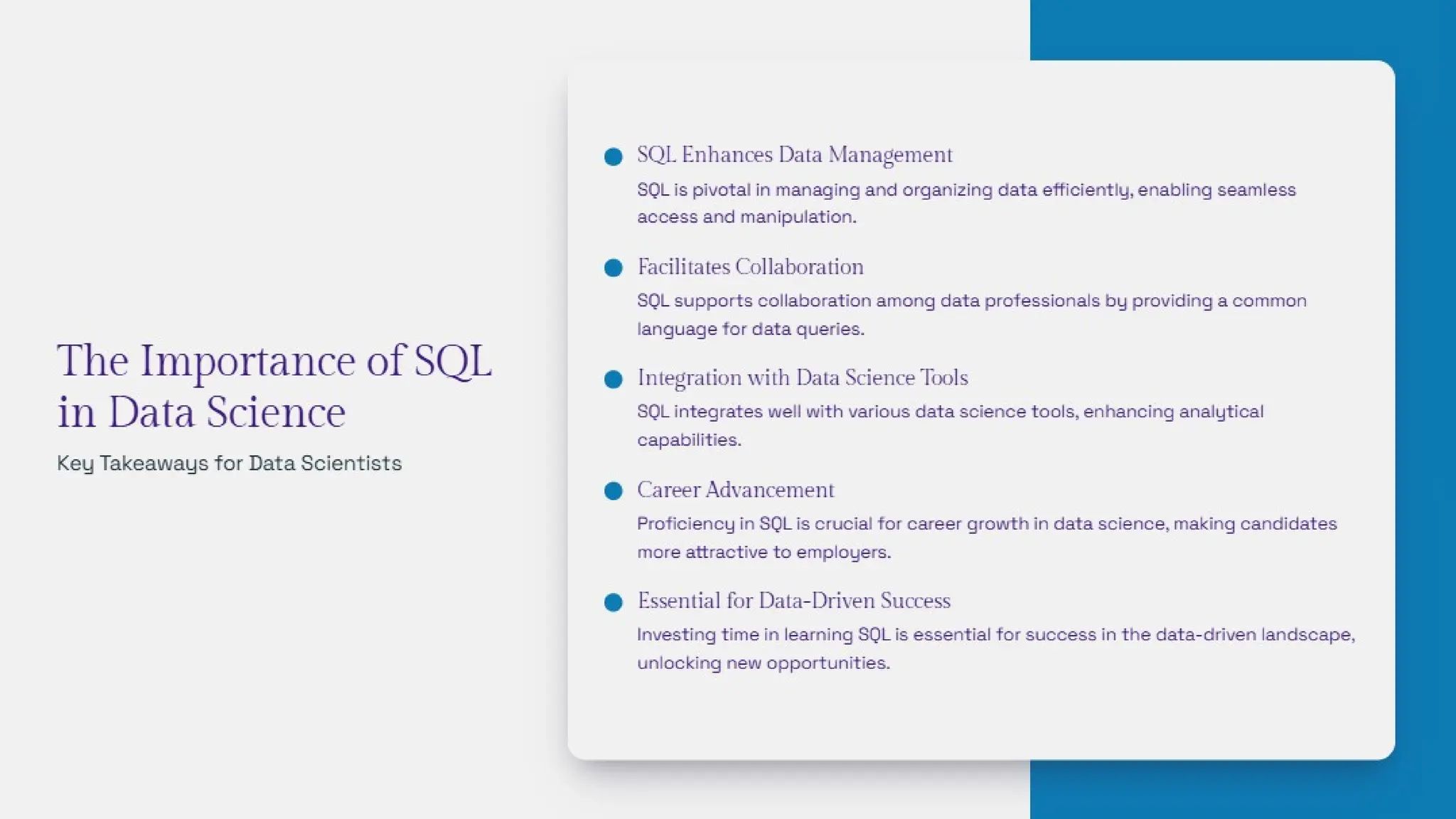 Why SQL is Essential for Data Scientists to Master.pptx
