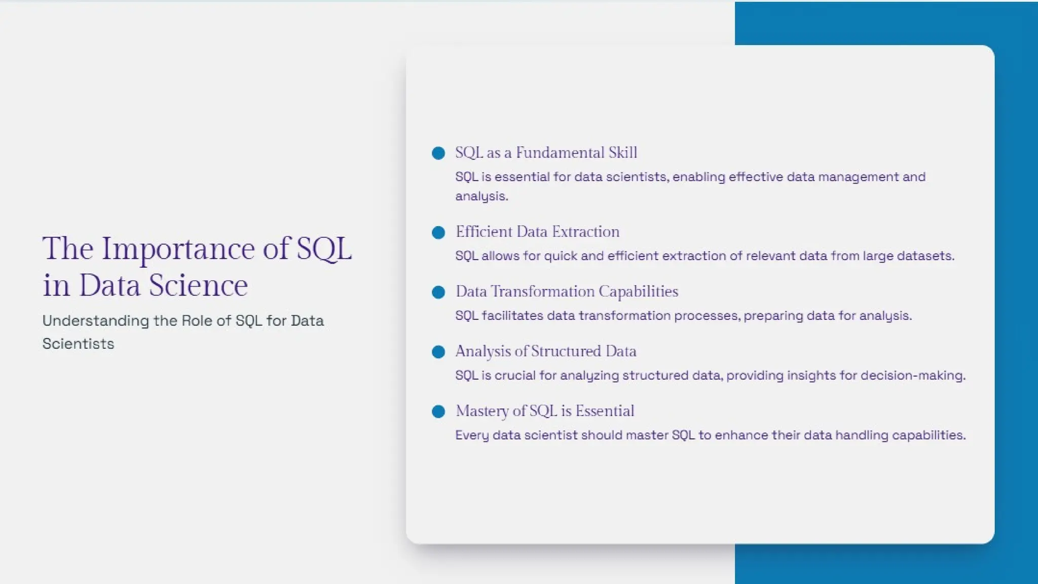 Why SQL is Essential for Data Scientists to Master.pptx