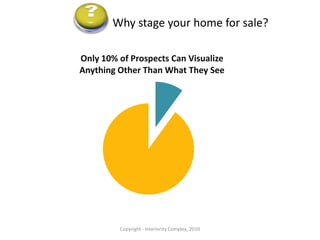 Why stage your home for sale?Copyright - Interiority Complex, 2010