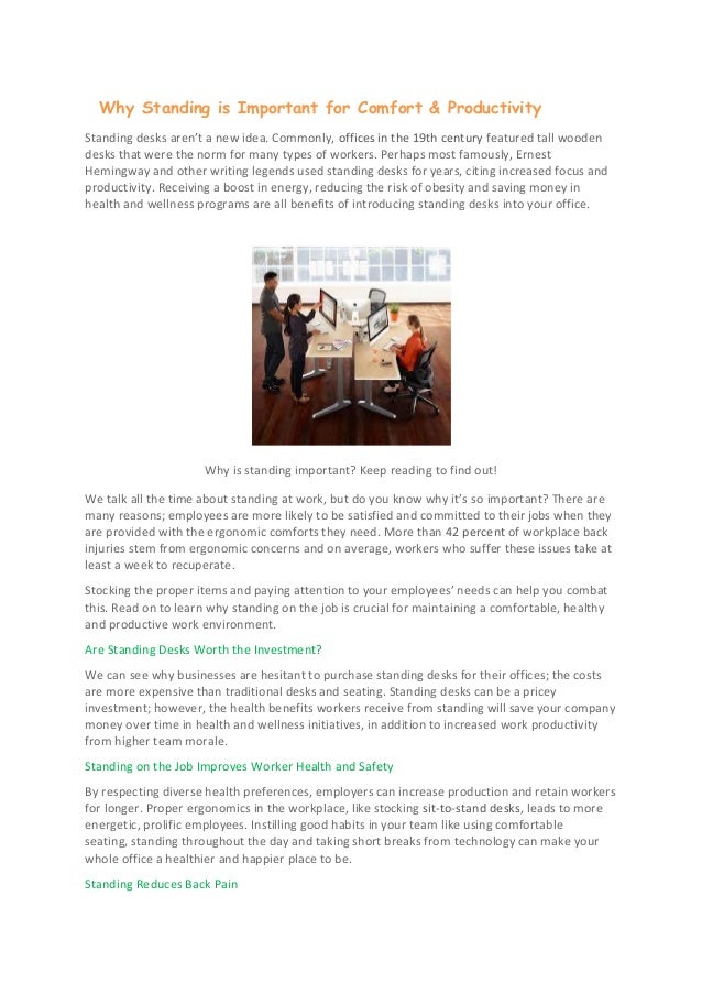 Why Standing Is Important For Comfort