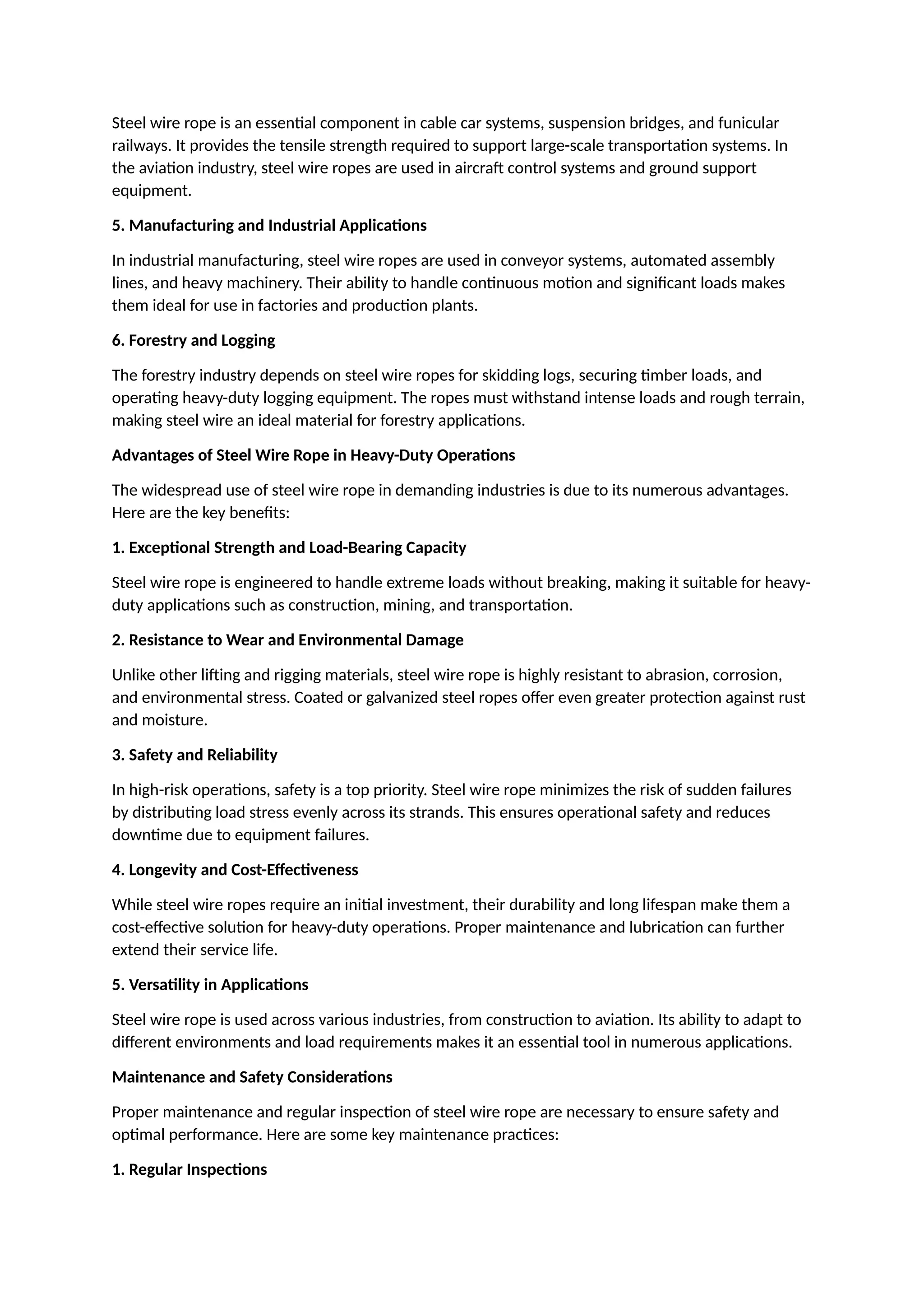 Why Steel Wire Rope is a Crucial Component in Heavy -Duty Operations | DOCX