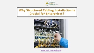 Why Structured Cabling Installation is
Crucial for Enterprises?
 