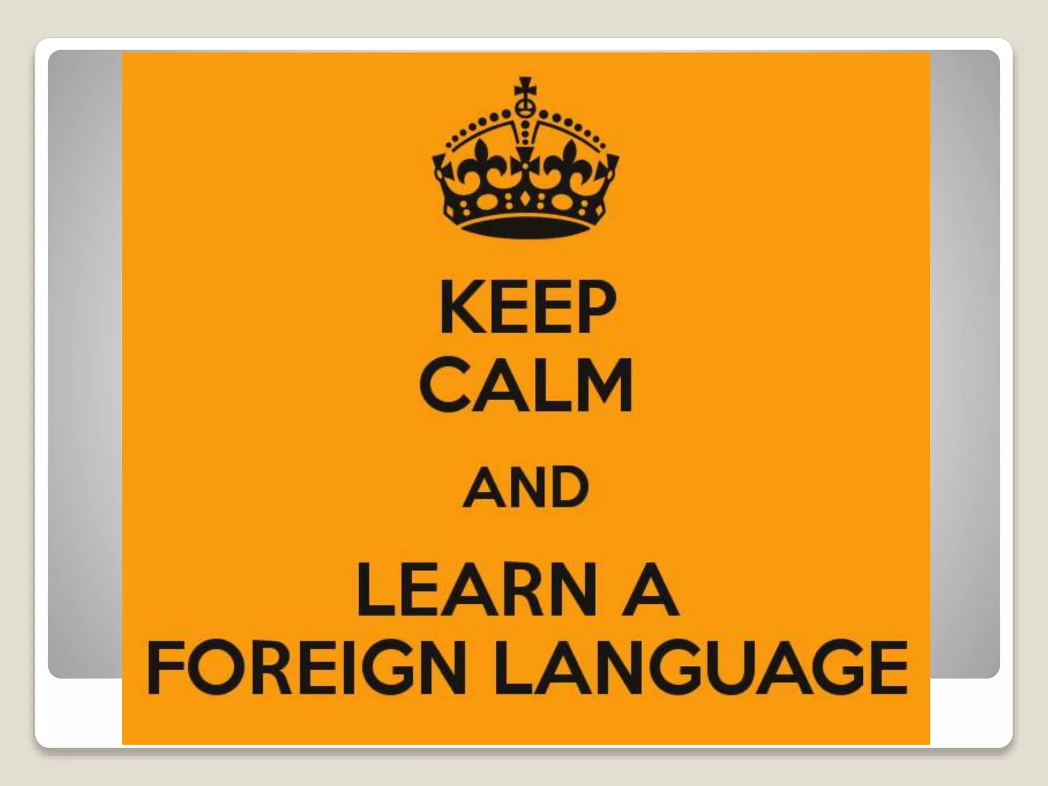 Why study a 2nd language