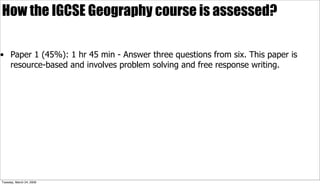 Why you should study Geography
