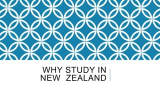 WHY STUDY IN
NEW ZEALAND
 