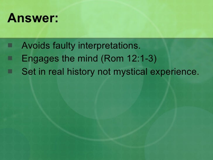 Why Study The Nt