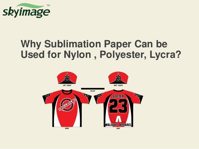 sublimation on nylon