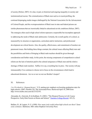 Why Such Low Graduation Rates Among Black Male High School S | DOC