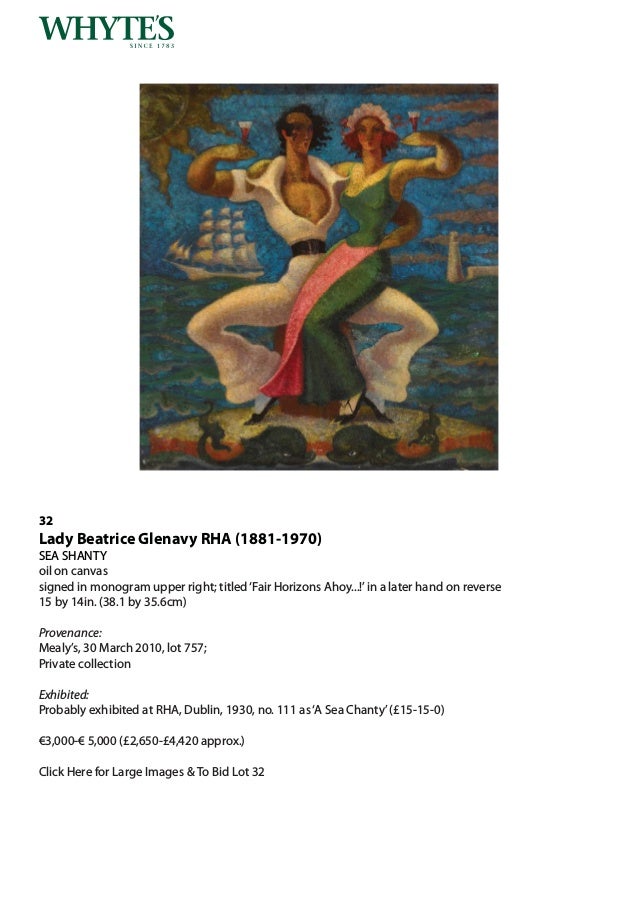 Télécharger gratuitement Images Whytes Important Irish Art Monday 26 November 2018 At 6 Pm le plus cool salutations