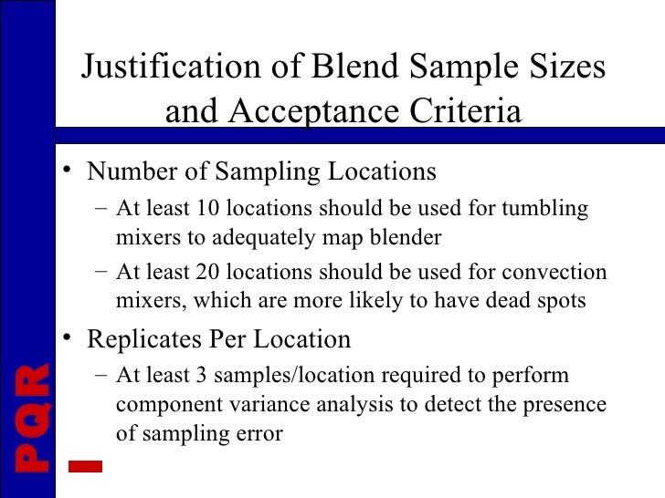 Why test blend uniformity
