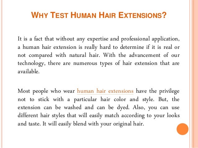 Why You Should Test Human Hair Extensions