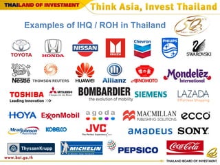 Why Thailand - An Asian Hub, A World of Opportunities Slide 36