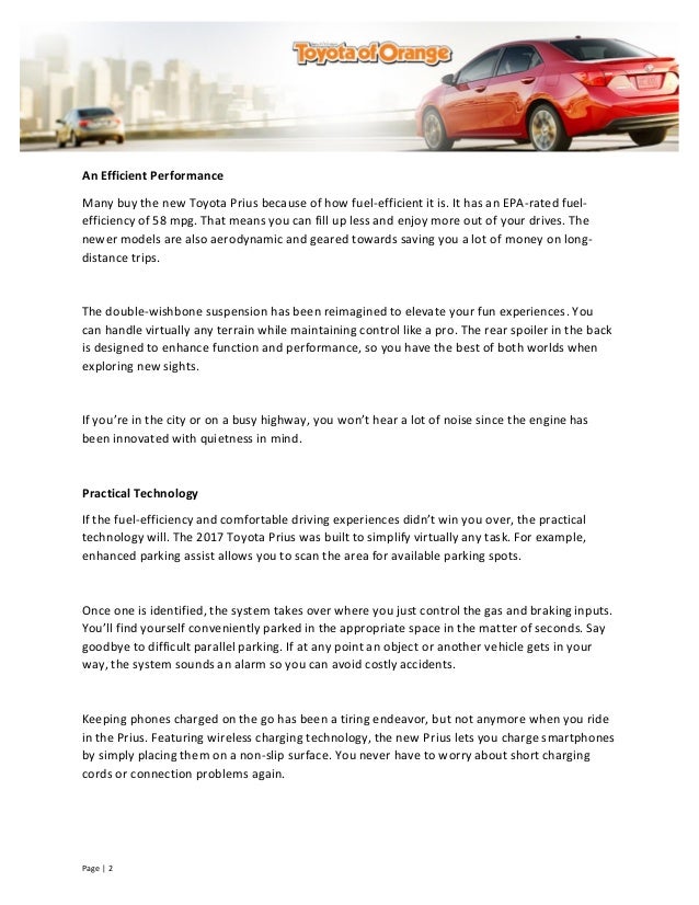 Why The 2017 Toyota Prius Is The Clear Choice When Shopping For Cars