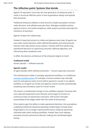 The Agentic Enterprise: Redesigning Operating Models for AI Success | PDF
