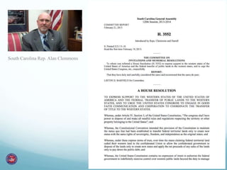 South Carolina Rep. Alan Clemmons
 