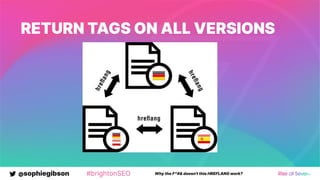 @sophiegibson #brightonSEO Why the F*#& doesn't this HREFLANG work?
RETURN TAGS ON ALL VERSIONS
 