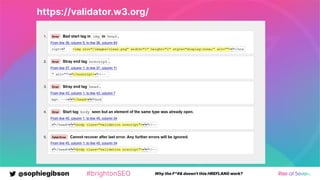 @sophiegibson #brightonSEO Why the F*#& doesn't this HREFLANG work?
https://validator.w3.org/
 