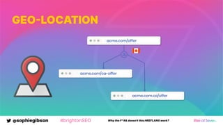 @sophiegibson #brightonSEO Why the F*#& doesn't this HREFLANG work?
GEOLOCATION
 