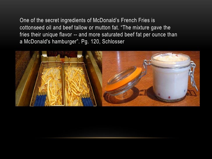 Why the fries taste good