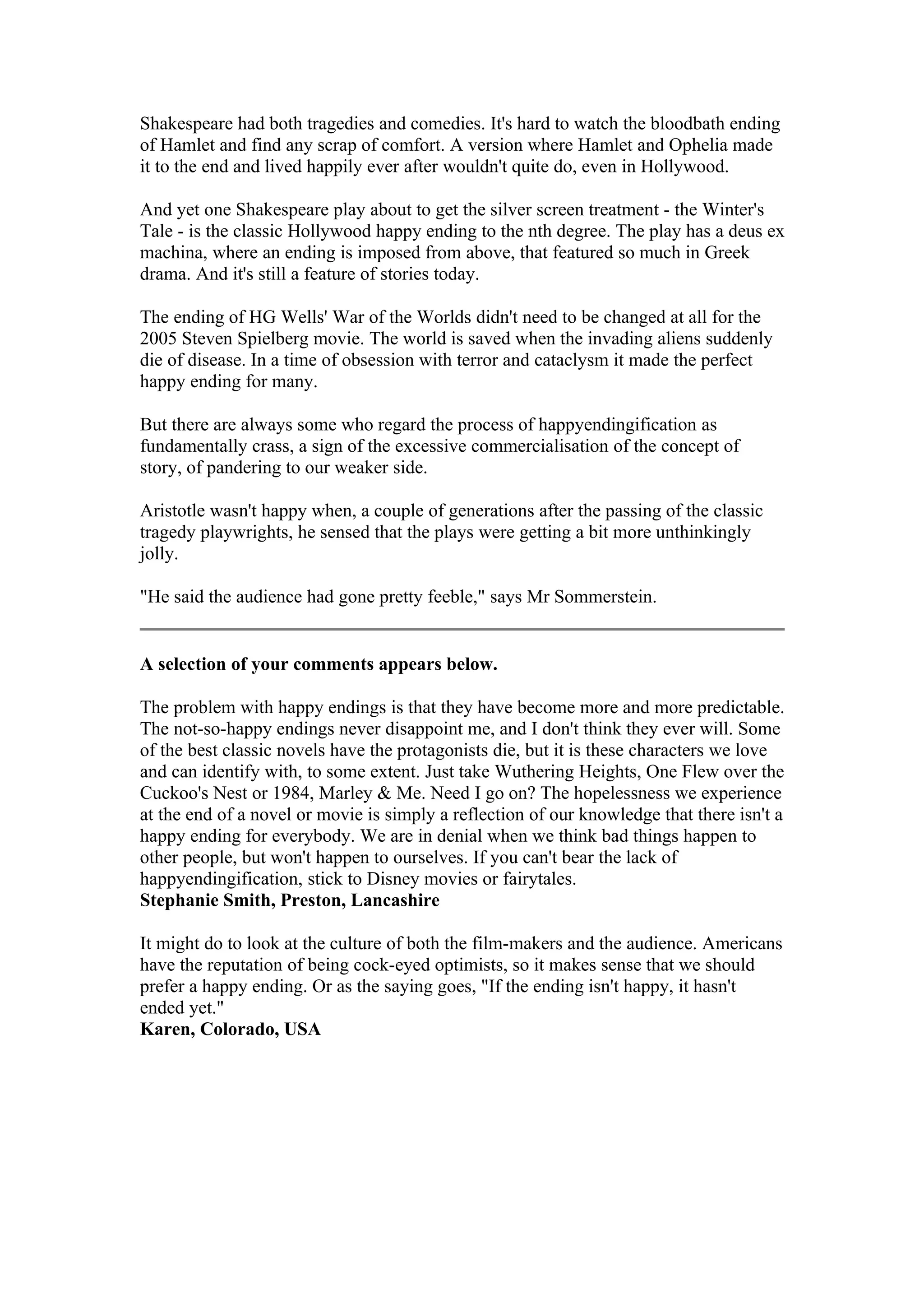 Why The Obsession With Happy Endings DOC